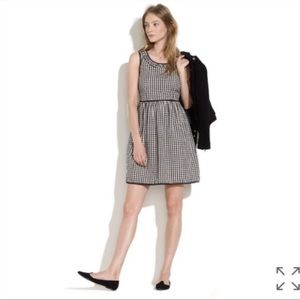Alexa Chung for Madewell Dress in Black & White Gingham. Size 2.